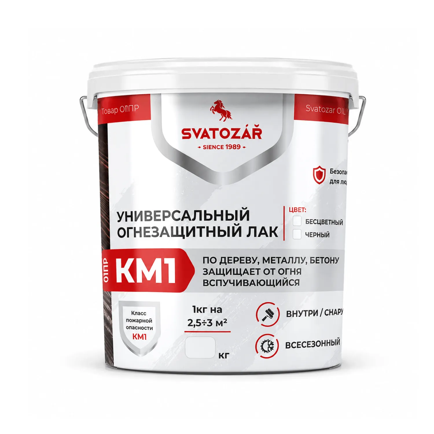 SVATOZAR/Святозар СВ- 01ПР КМ1. Универсальный огнезащитный лак КМ1 на водной основе