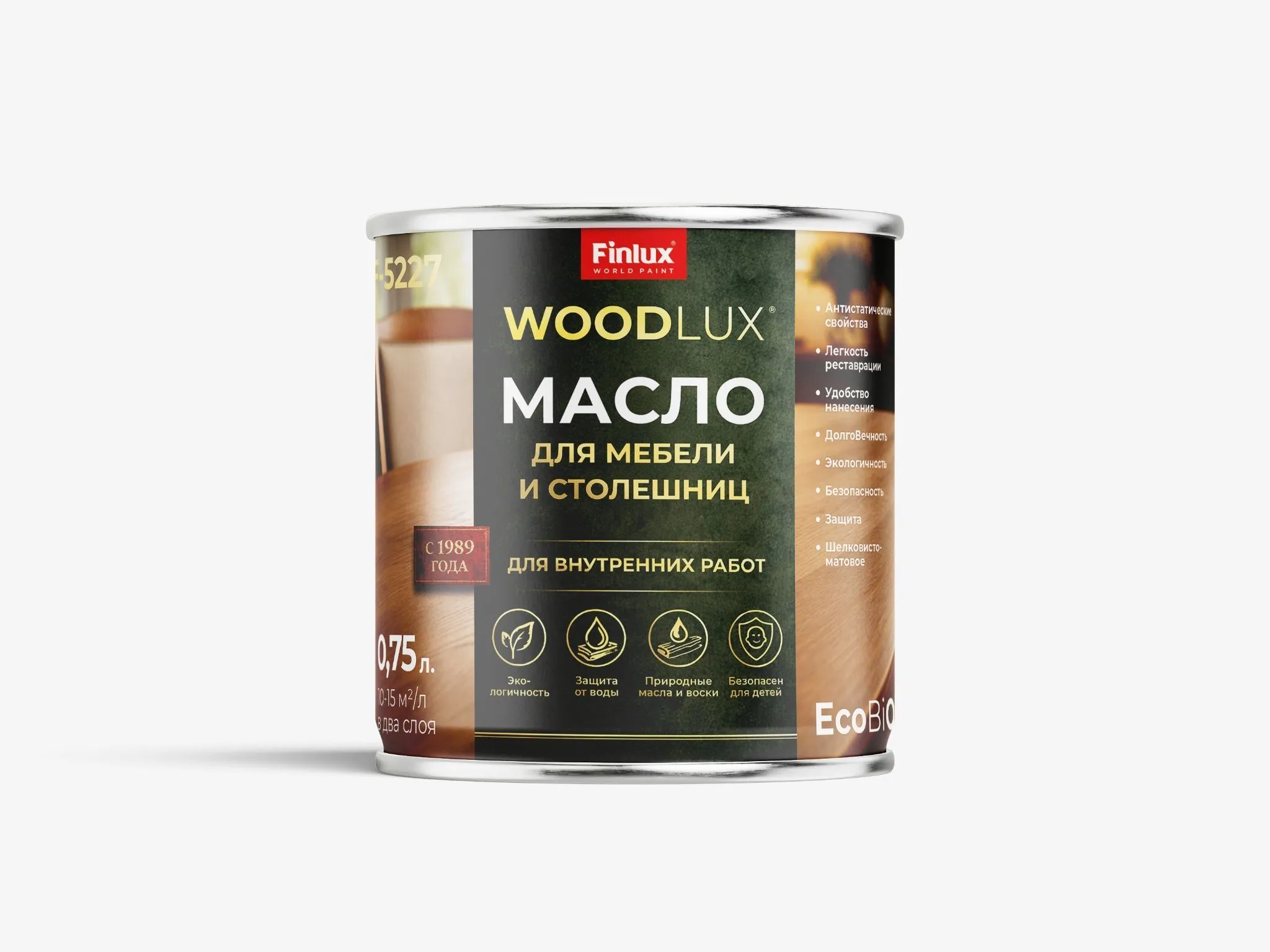 Масло для террас и садовой мебели Finlux EcoBiOil F-5277