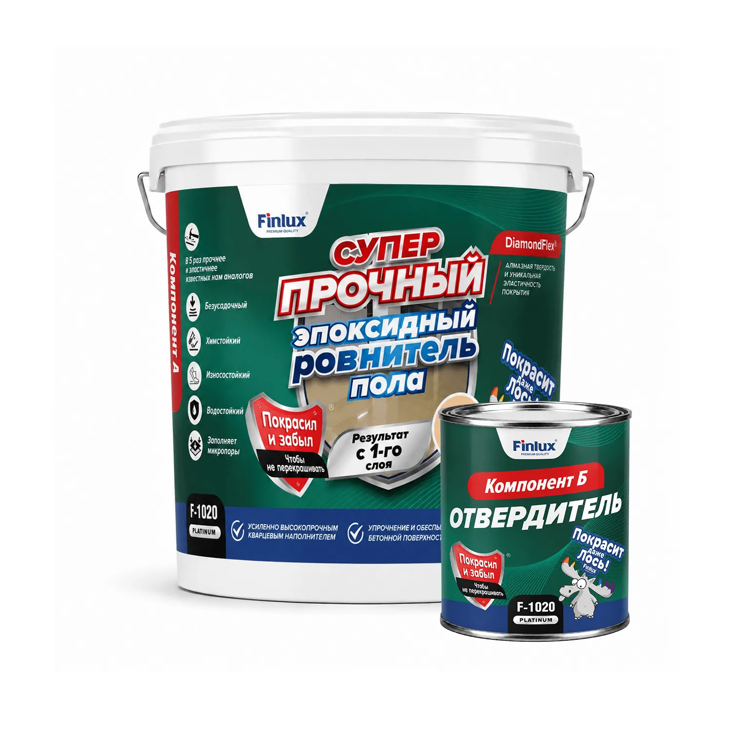 Finlux F-1020 Суперпрочный эпоксидный ровнитель пола с эффектом DiamondFlex®