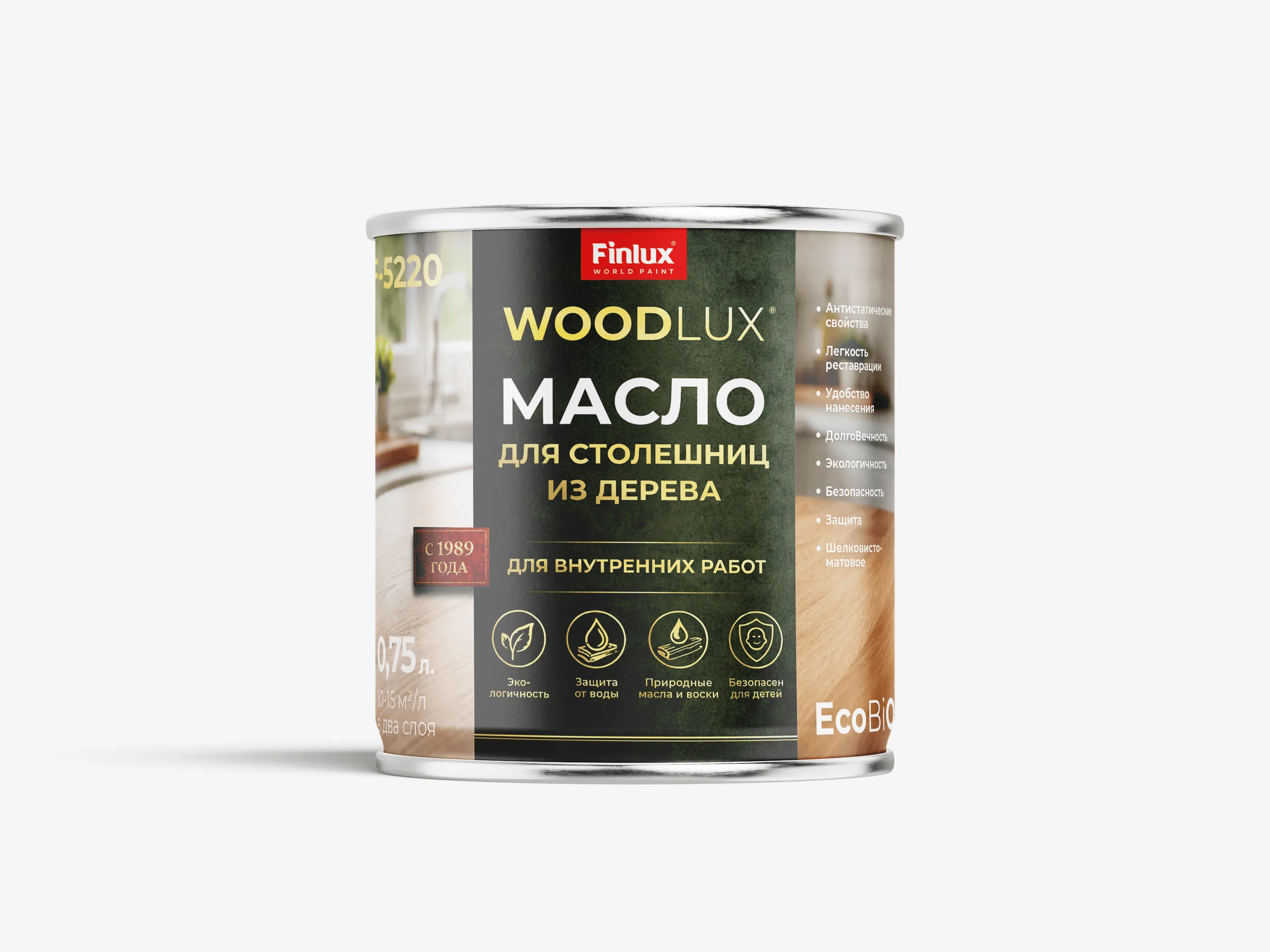 Масло для столешниц Finlux EcoBiOil F-5220